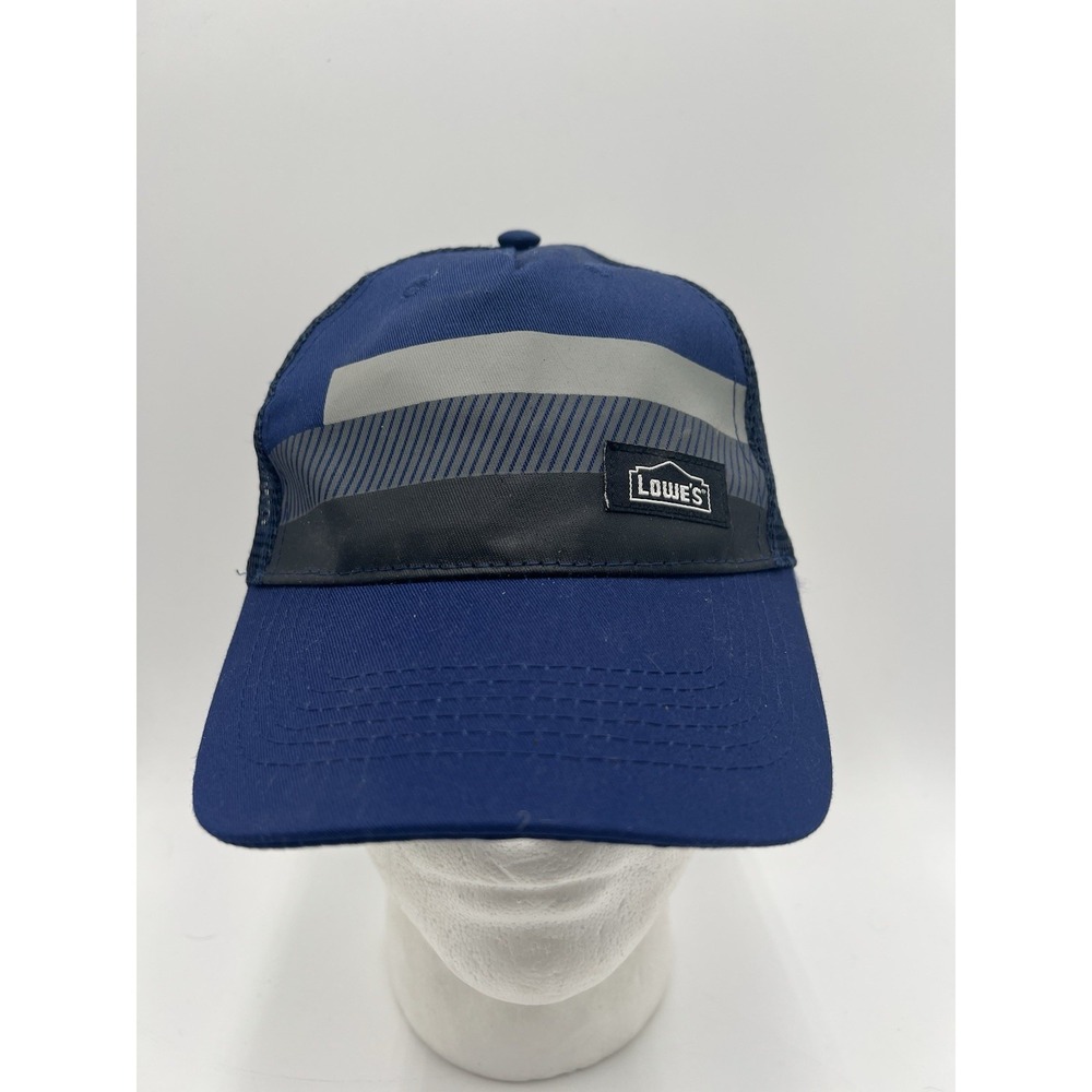 Lowe's Blue Mesh Trucker Hat Snapback Adjustable Workwear Baseball Cap